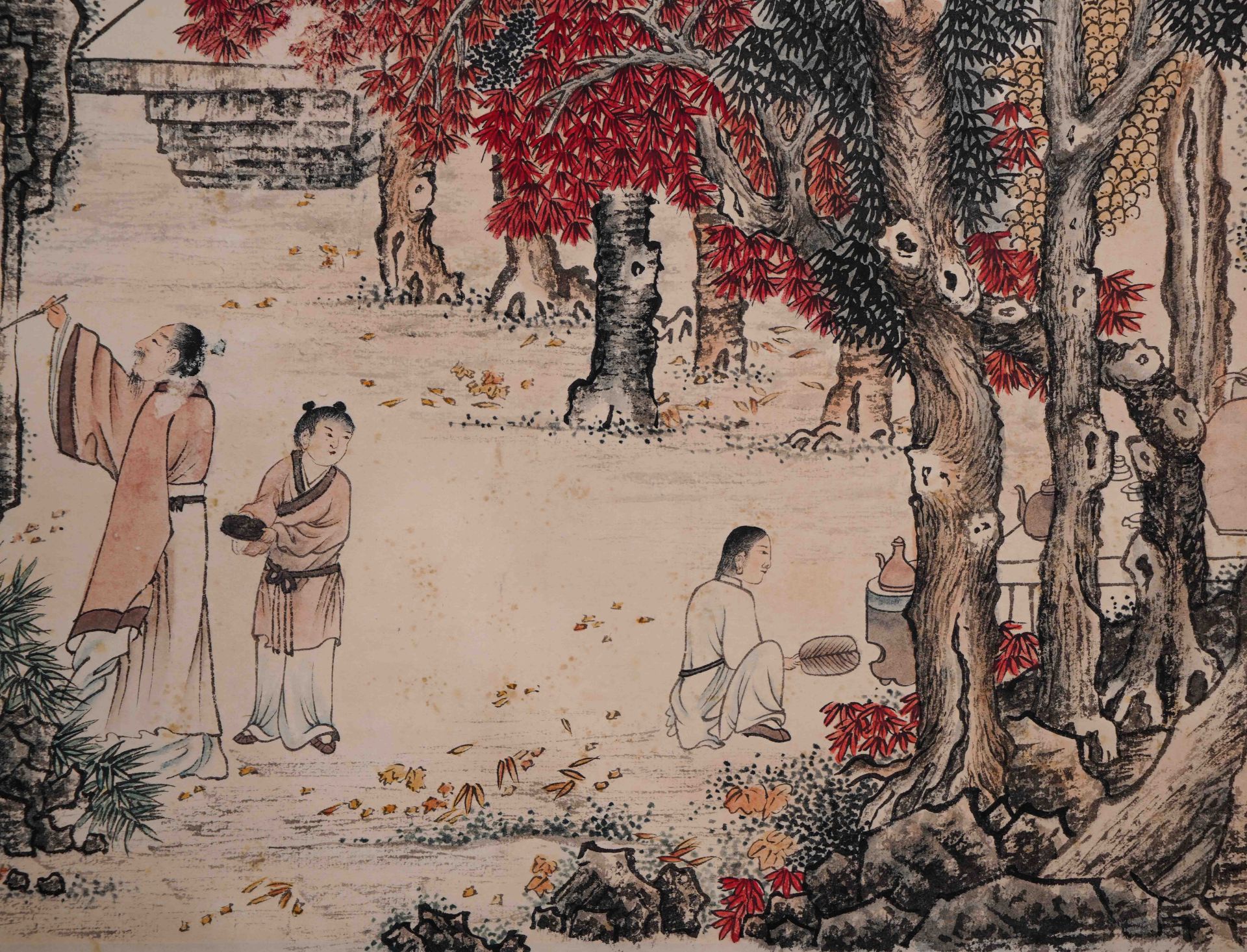 A Chinese Scroll Painting by Feng Chaoran - Bild 5 aus 8