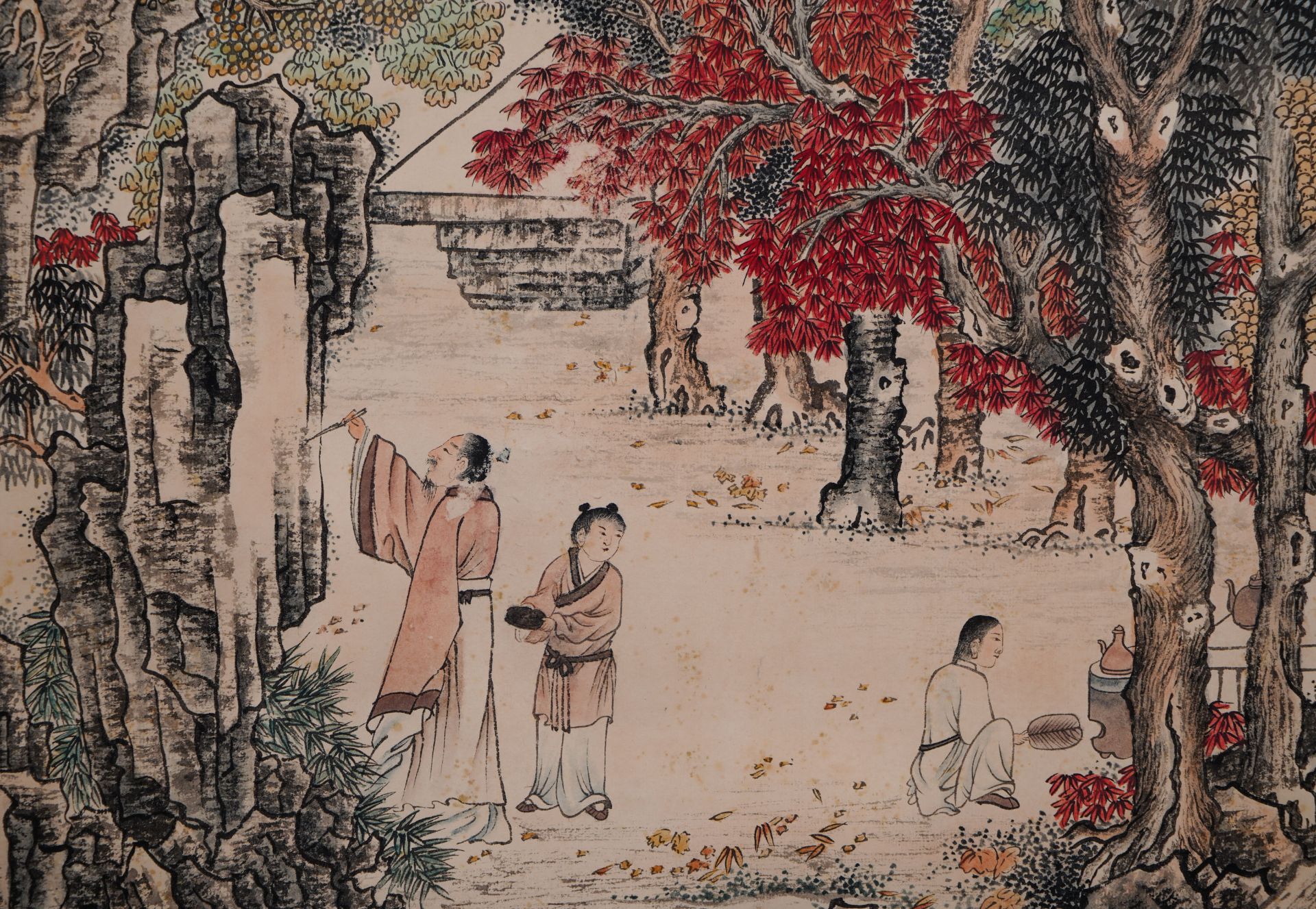 A Chinese Scroll Painting by Feng Chaoran - Bild 4 aus 8