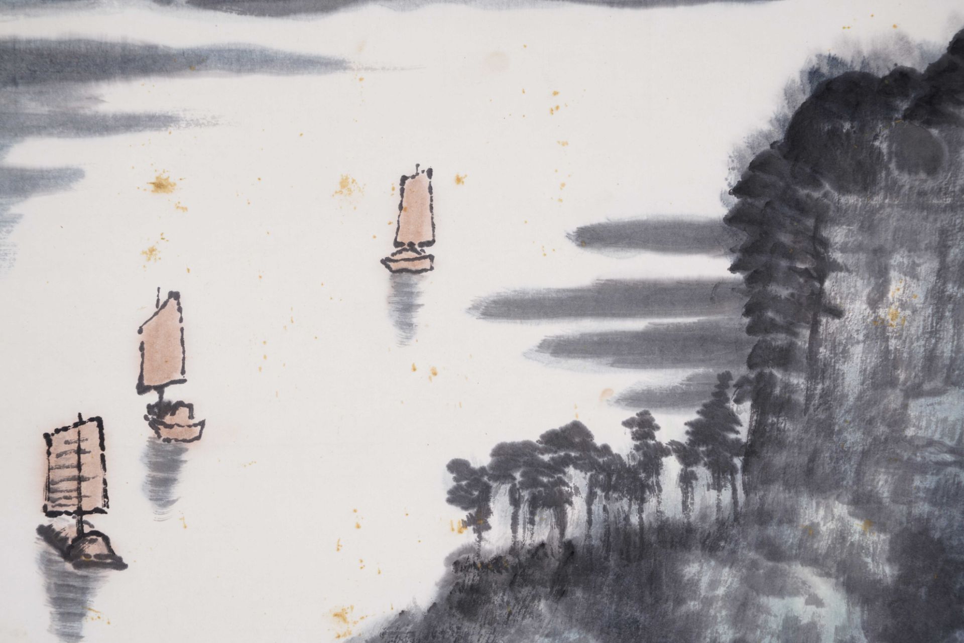 A Chinese Scroll Painting by Li Keran - Bild 4 aus 12