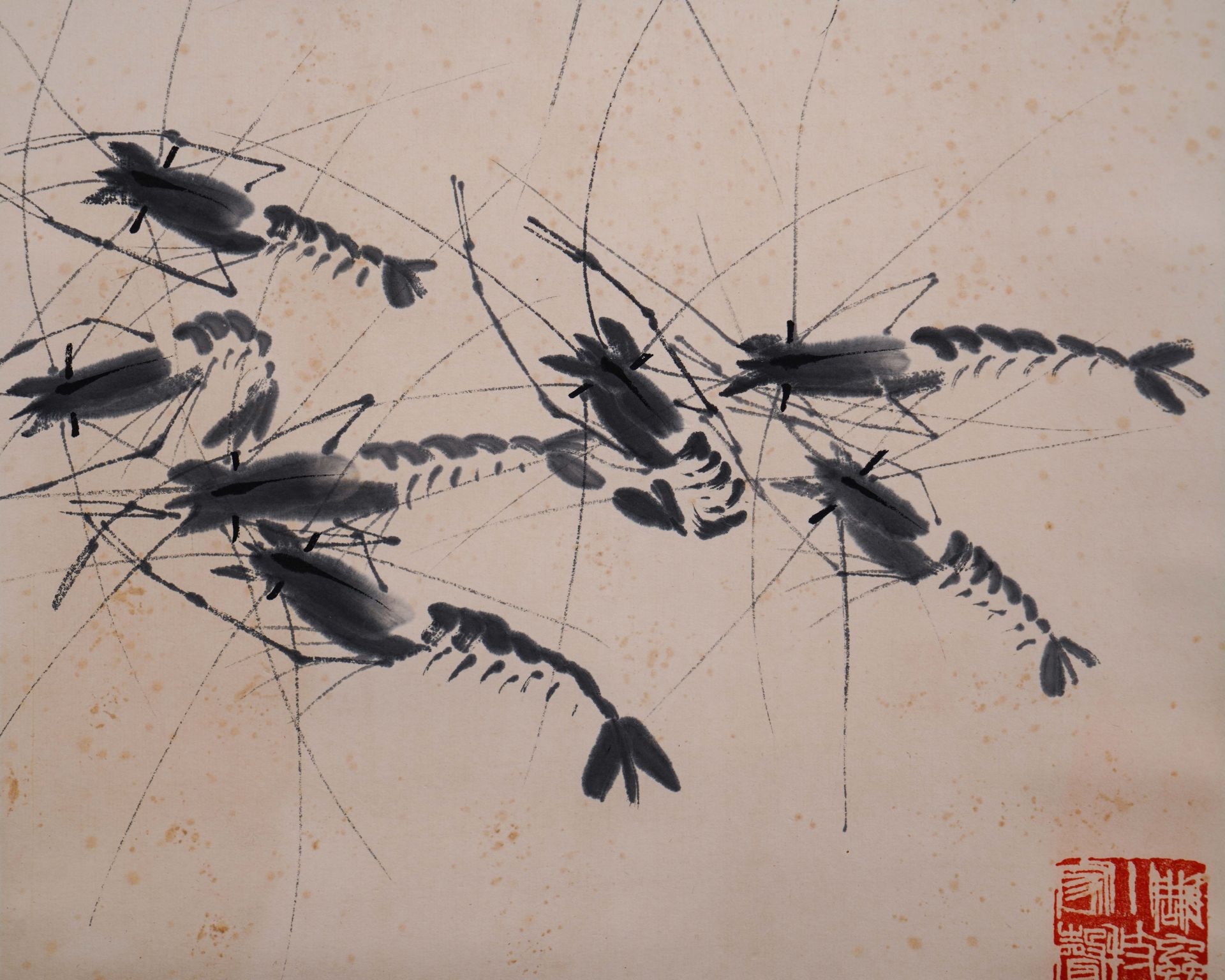 A Chinese Scroll Painting by Qi Baishi - Image 5 of 8