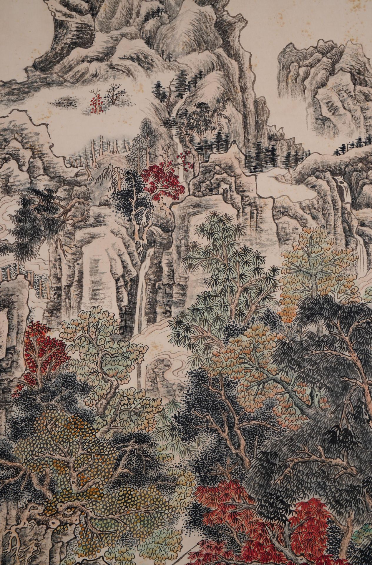 A Chinese Scroll Painting by Feng Chaoran - Bild 6 aus 8