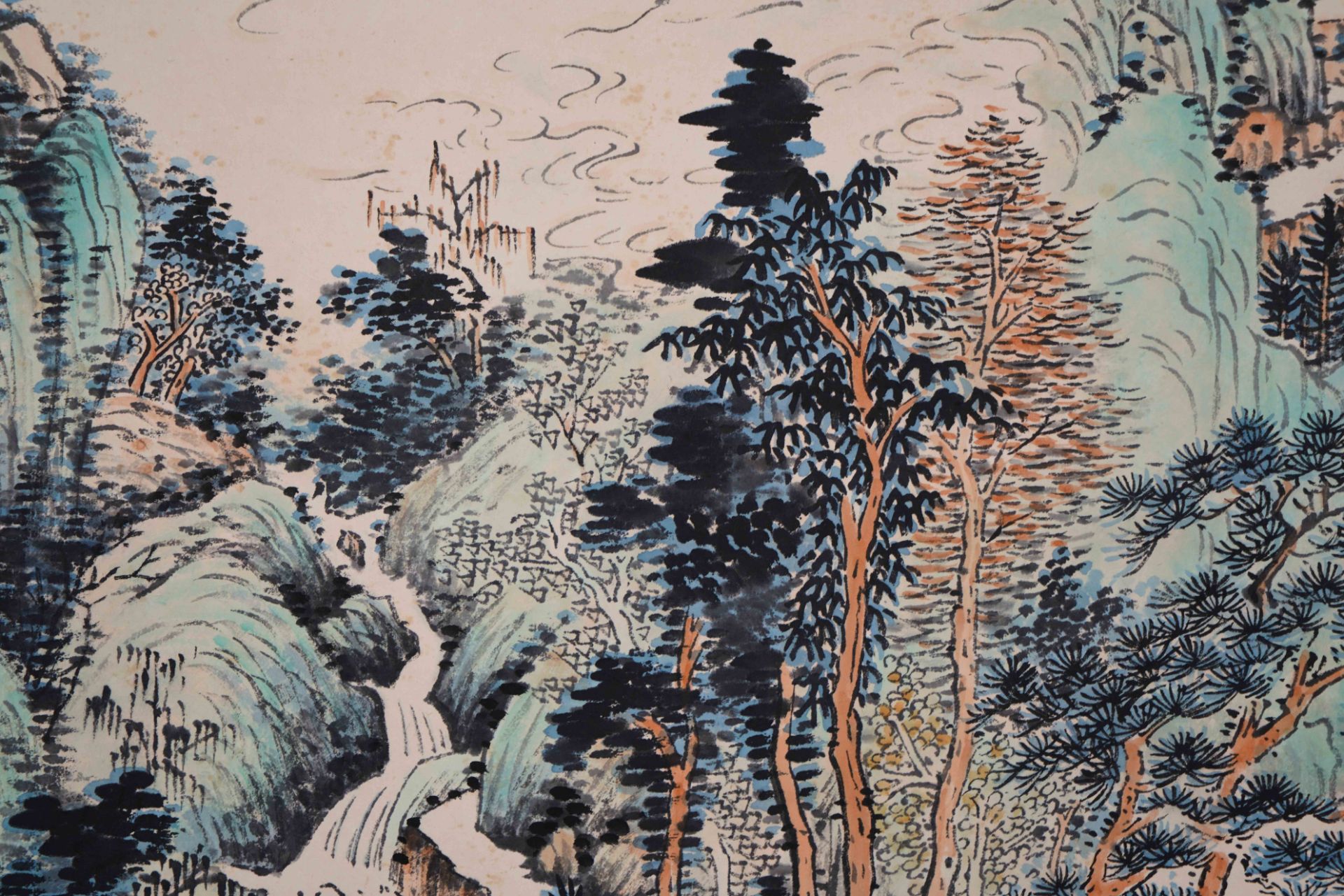 A Chinese Scroll Painting by Huang Junbi - Image 8 of 11