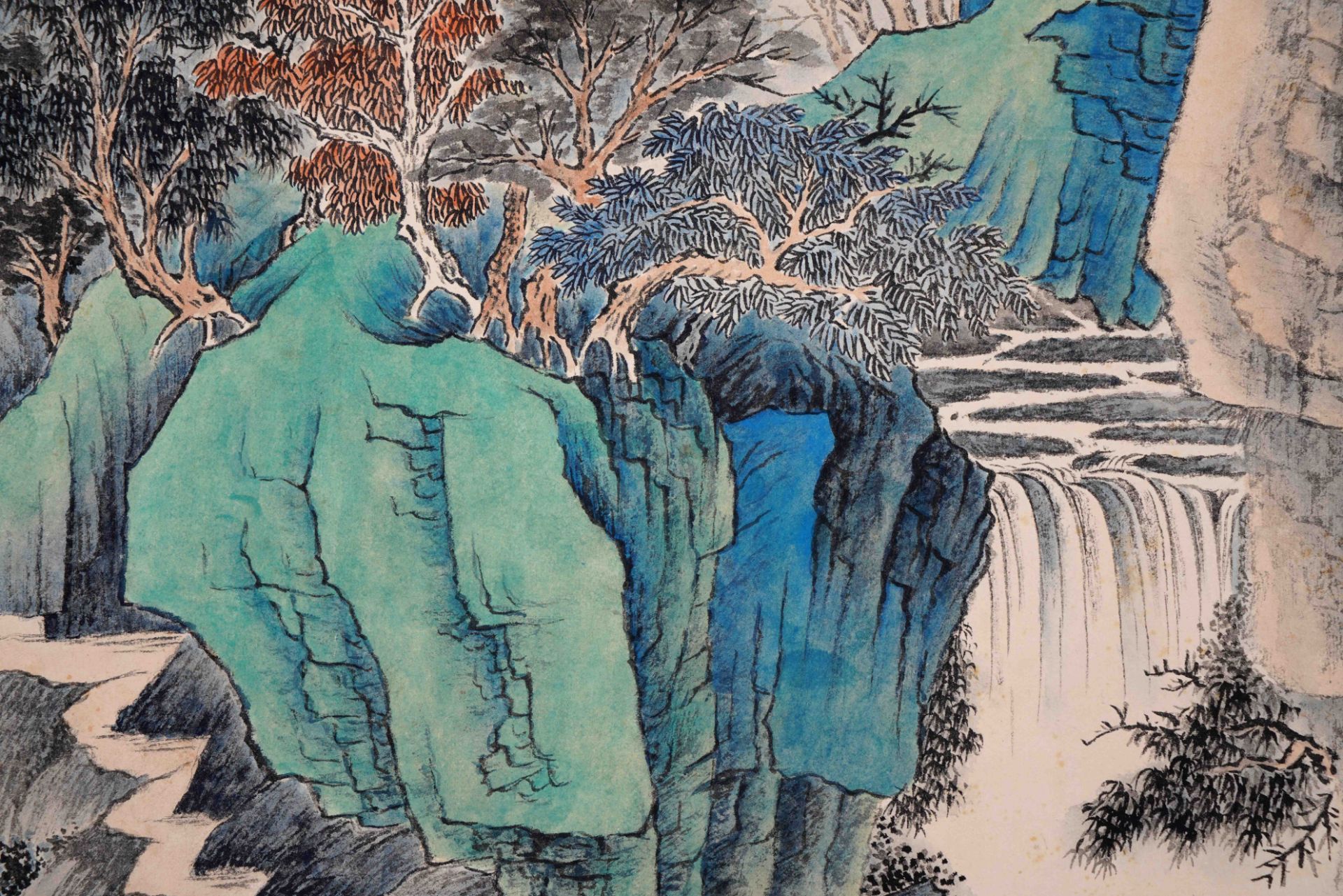A Chinese Scroll Painting by Wu Hufan - Bild 8 aus 10