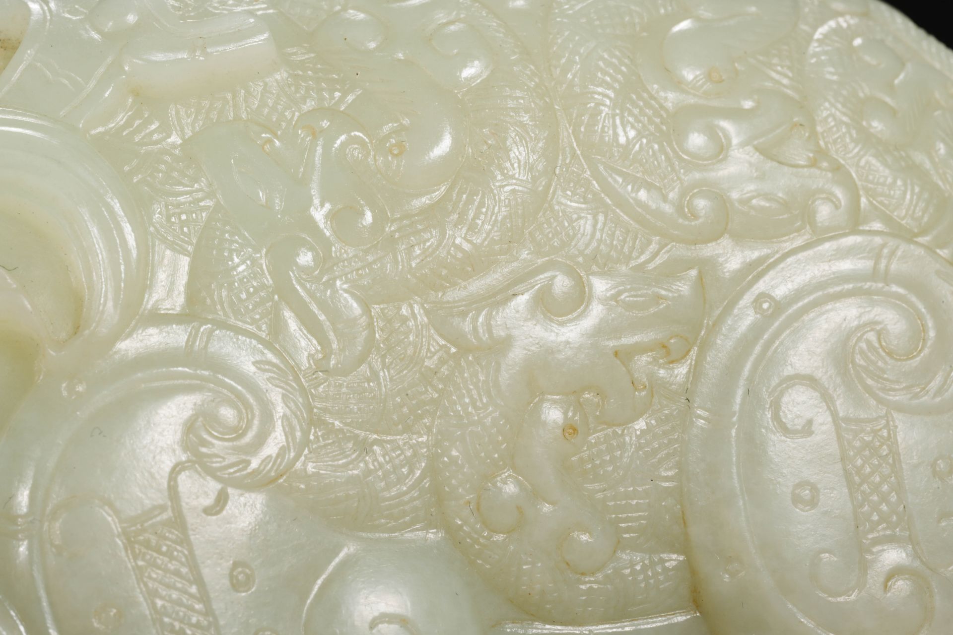 A Chinese Carved Jade Mythical Beast - Image 8 of 10