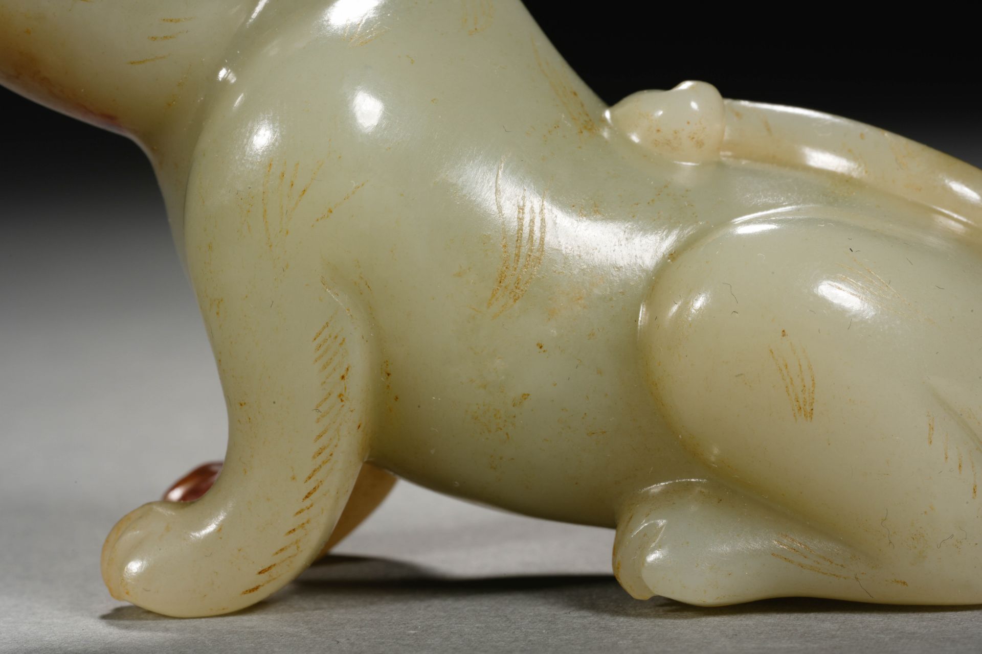 A Chinese Carved Jade Mythical Beast - Image 8 of 10