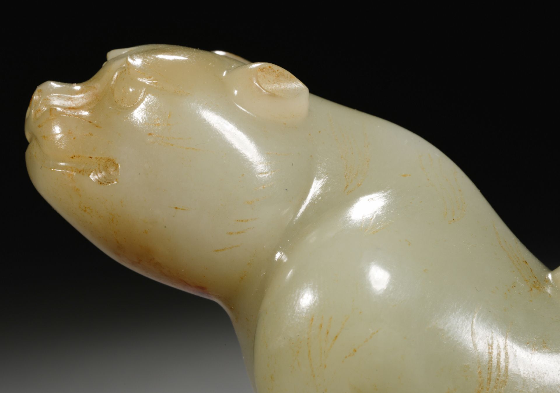 A Chinese Carved Jade Mythical Beast - Image 7 of 10