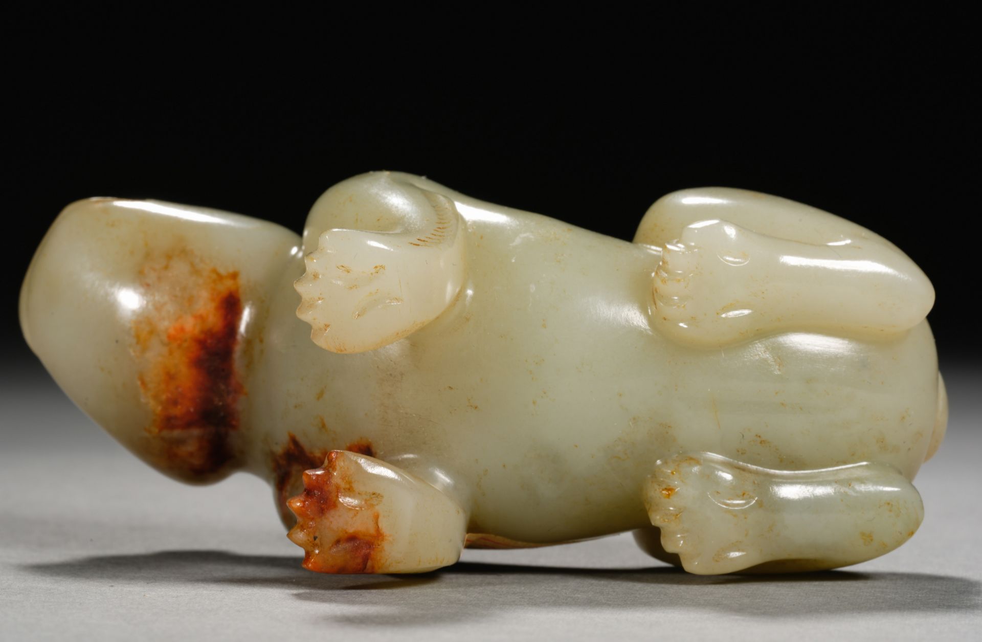 A Chinese Carved Jade Mythical Beast - Image 10 of 10