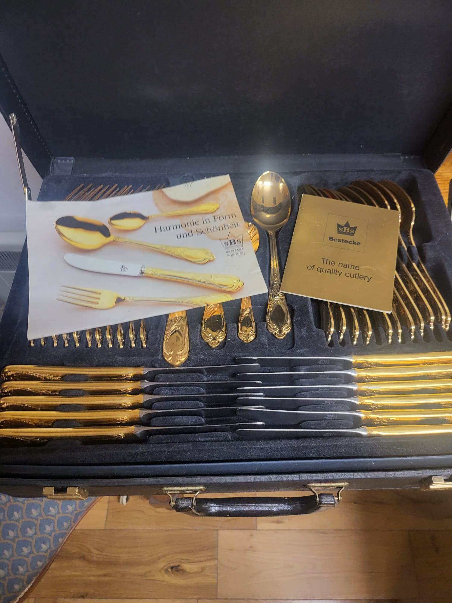 Canteen of Gold Plated Cutlery - Image 4 of 5