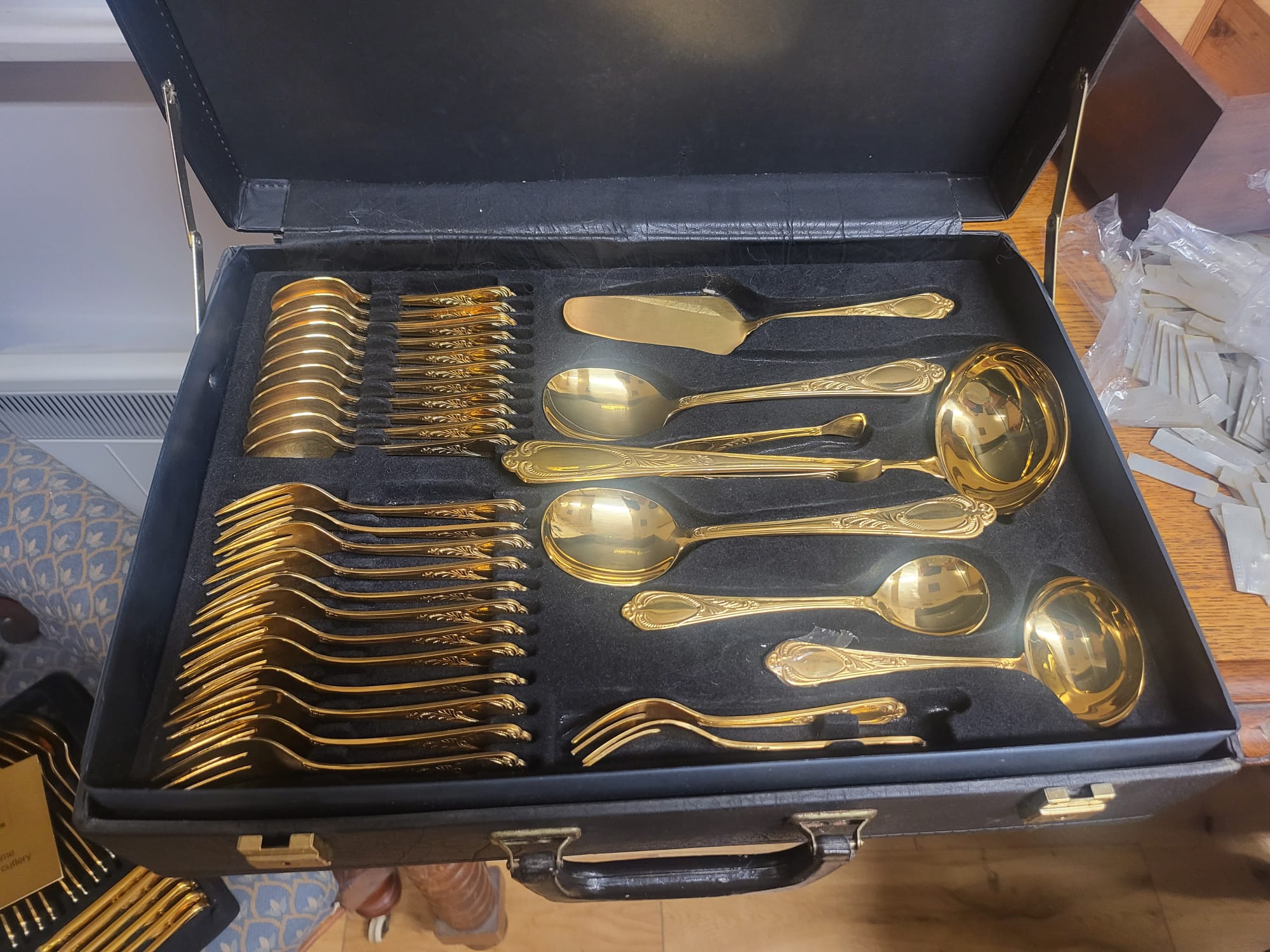 Canteen of Gold Plated Cutlery - Image 3 of 5