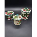 Collection of Wemyss Ware Biscuit Jars