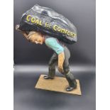 Coal for Comfort Paper Mache Advertising Figure