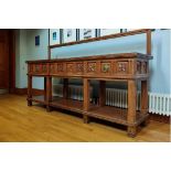 19th Century English oak sideboard