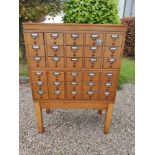 30 drawer Library Index Card Cabinet