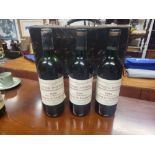 3 Bottles of 1986 red wine coteaux du languedoc - no reserve