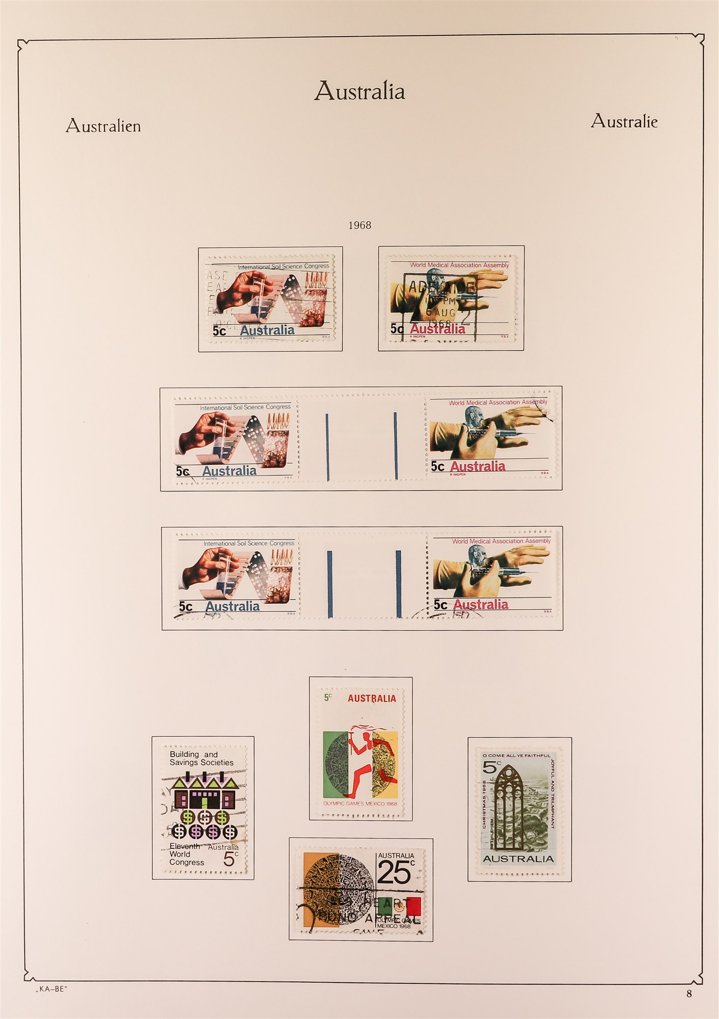 AUSTRALIA 1953-90 COMPLETE USED COLLECTION in a KA-BE album with paper & perforation types, booklets - Image 4 of 29