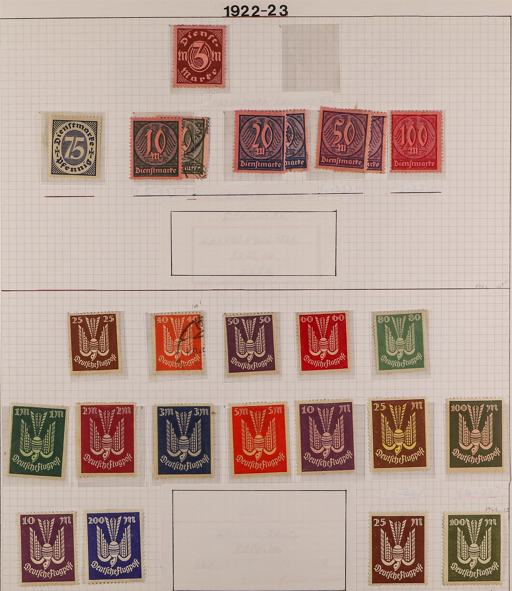 GERMANY 1922-59 COLLECTION of mint (much is never hinged) and used in an album, incl. 1926-31 Air