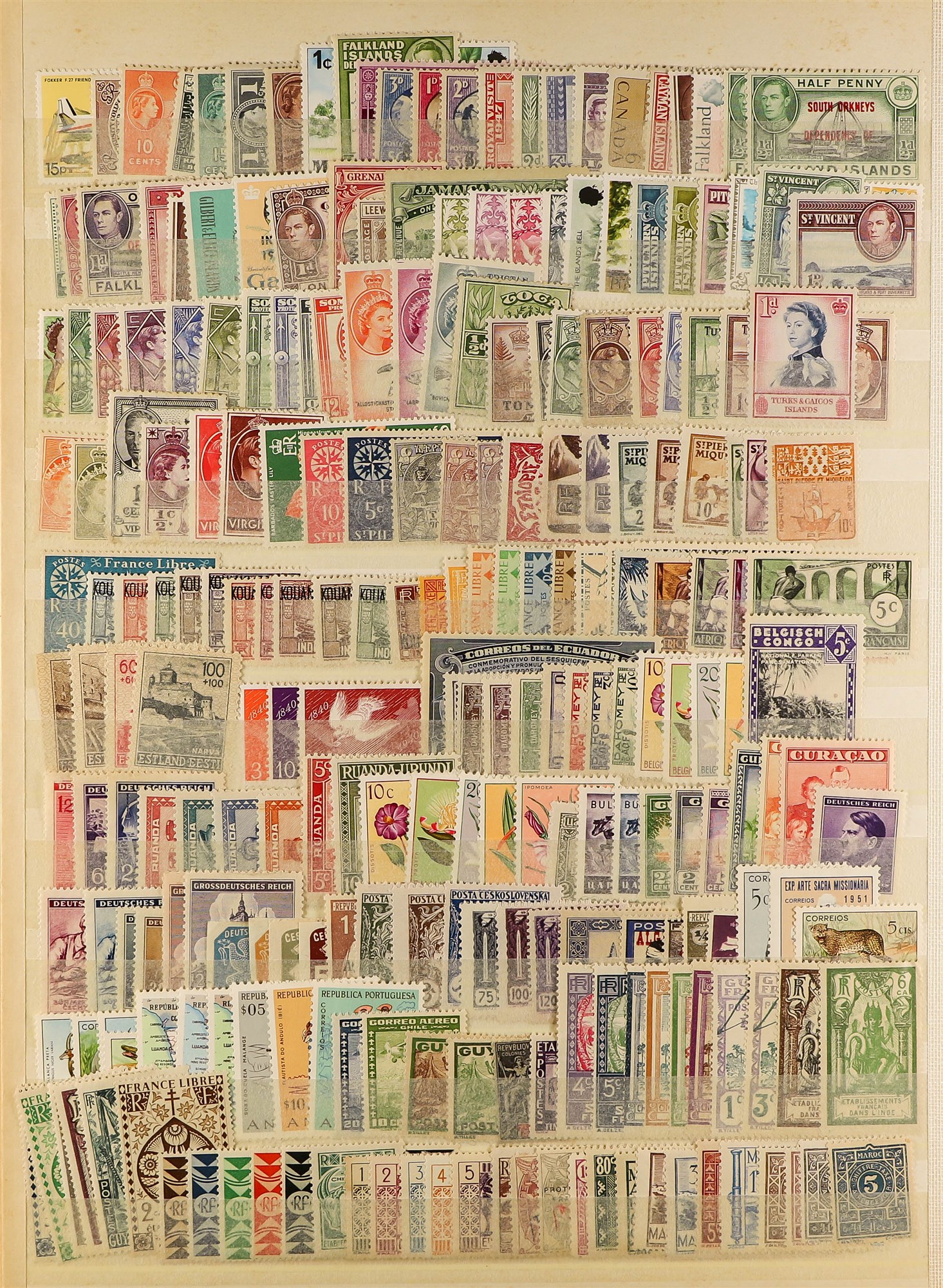 COLLECTIONS & ACCUMULATIONS WORLD RANGES of mint or later never hinged, with late 19th Century to - Image 22 of 27
