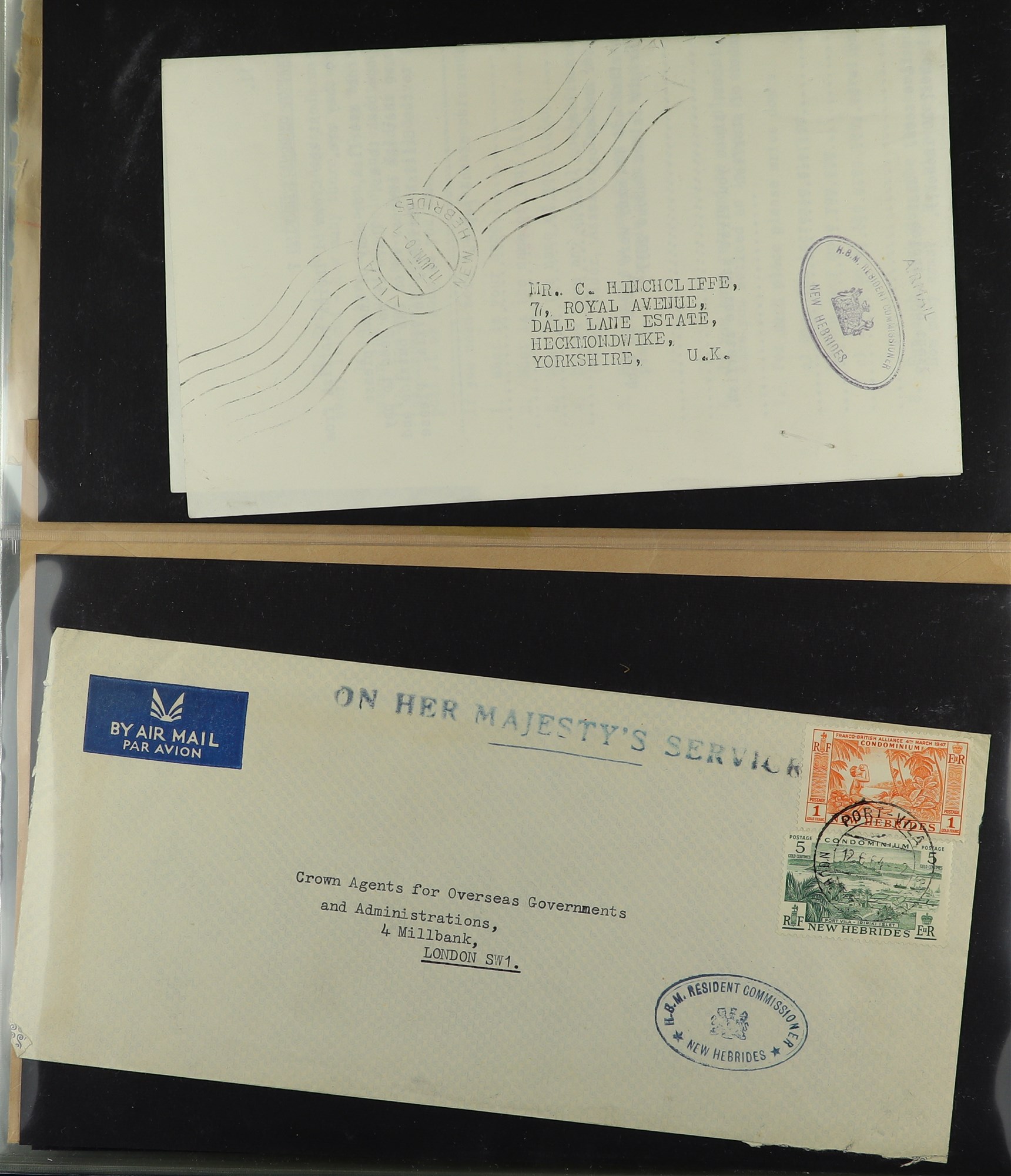 NEW HEBRIDES ENGLISH 1953-69 covers collection, with commercial & philatelic covers, registered - Image 13 of 15