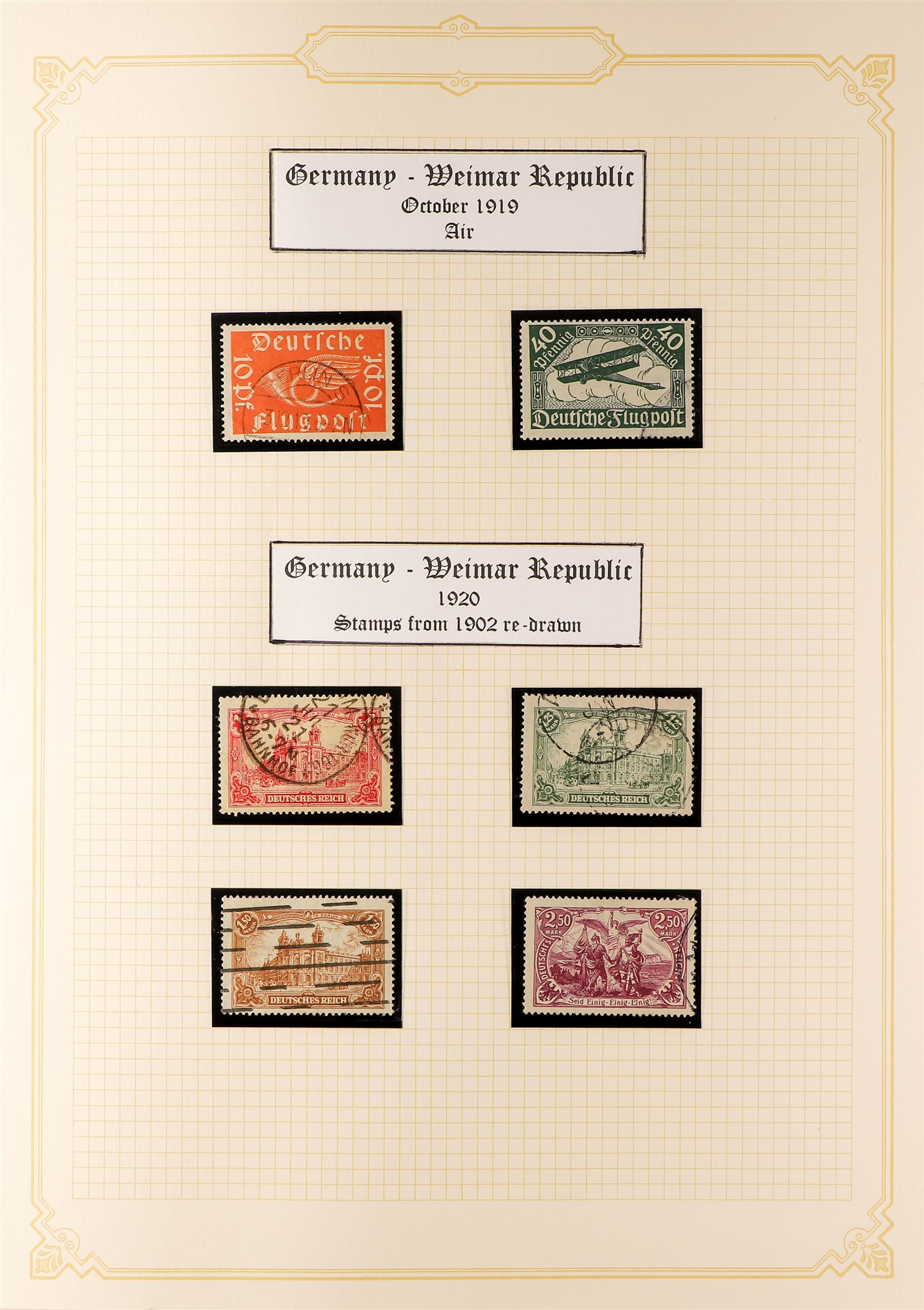 GERMANY 1919-1923 USED COLLECTION incl. 1920-21 opts on Bavaria set, 1920-21 Germania set, plus - Image 2 of 32