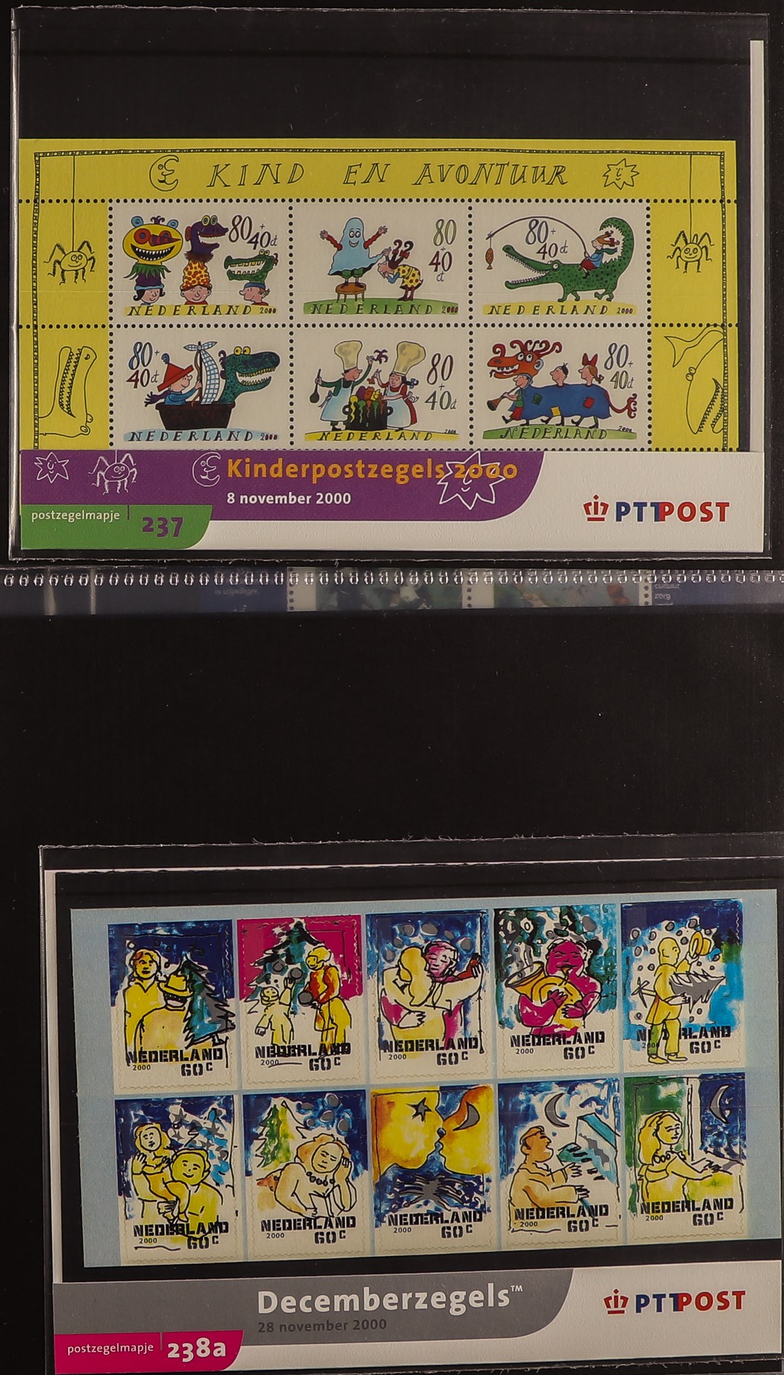 NETHERLANDS 1960's-2000's NEVER HINGED MINT ISSUES with PTT new issue stamp folders, presentation - Image 13 of 13