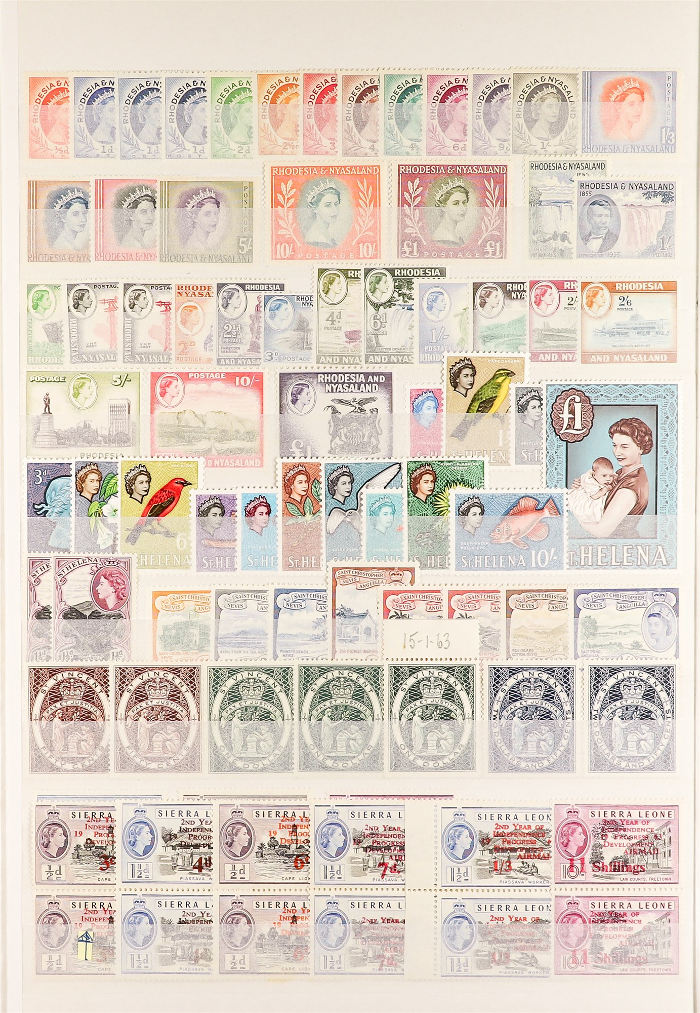 COLLECTIONS & ACCUMULATIONS COMMONWEALTH - QEII NEVER HINGED OR FINE MINT COLLECTION incl. Aden - Image 8 of 11
