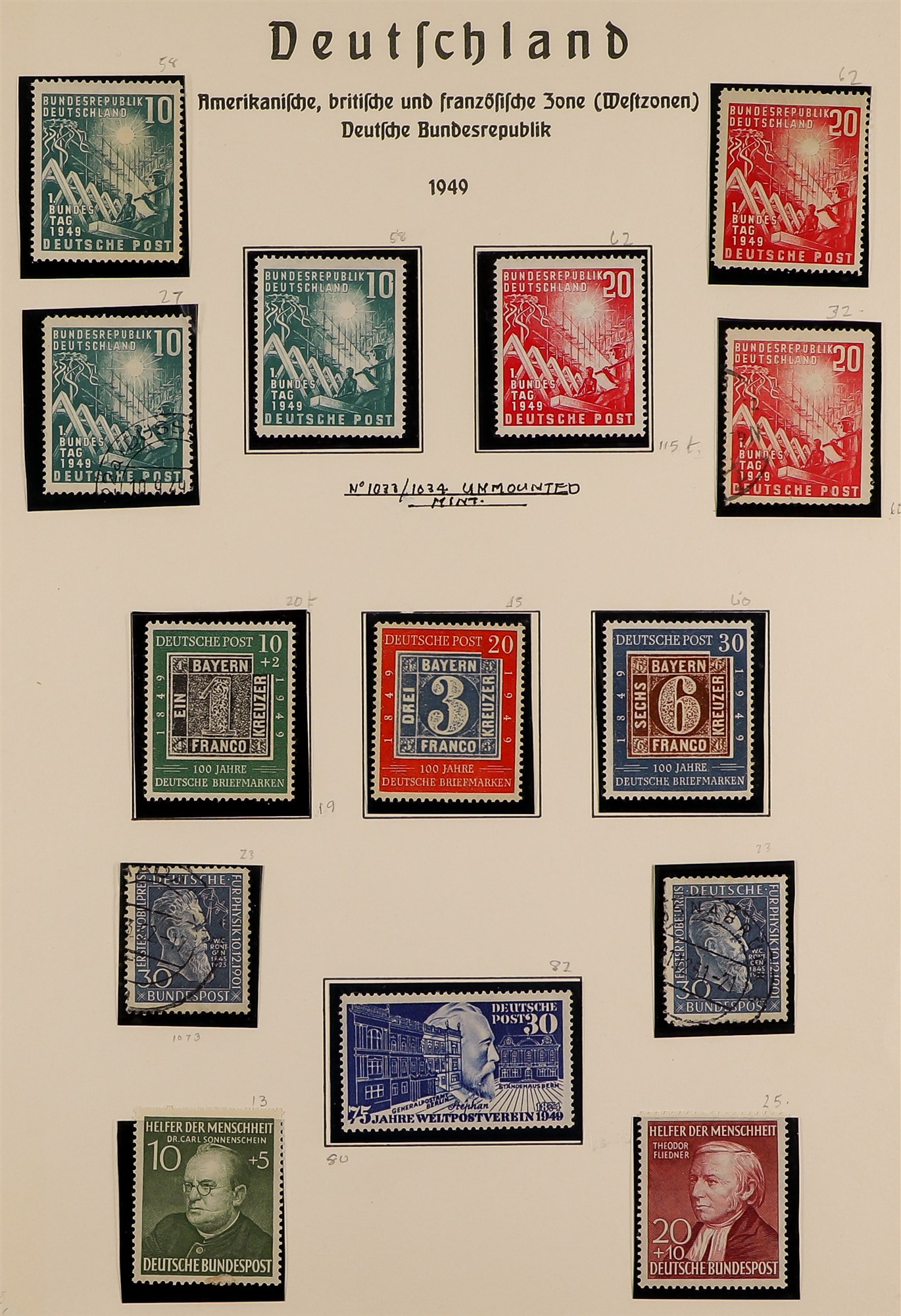 GERMANY 1922-59 COLLECTION of mint (much is never hinged) and used in an album, incl. 1926-31 Air - Image 28 of 38