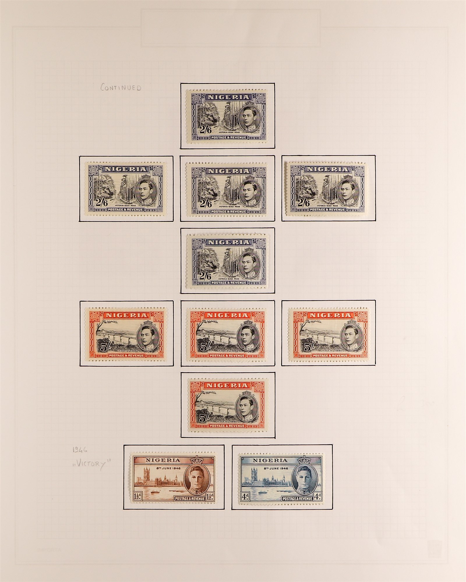 NIGERIA 1937-59 COMPLETE MINT COLLECTION A complete run from Coronation to UPU set incl. all SG - Image 2 of 3