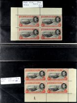 COLLECTIONS & ACCUMULATIONS COMMONWEALTH KGVI ISSUES IN TWO BINDERS a dealers stock of lightly