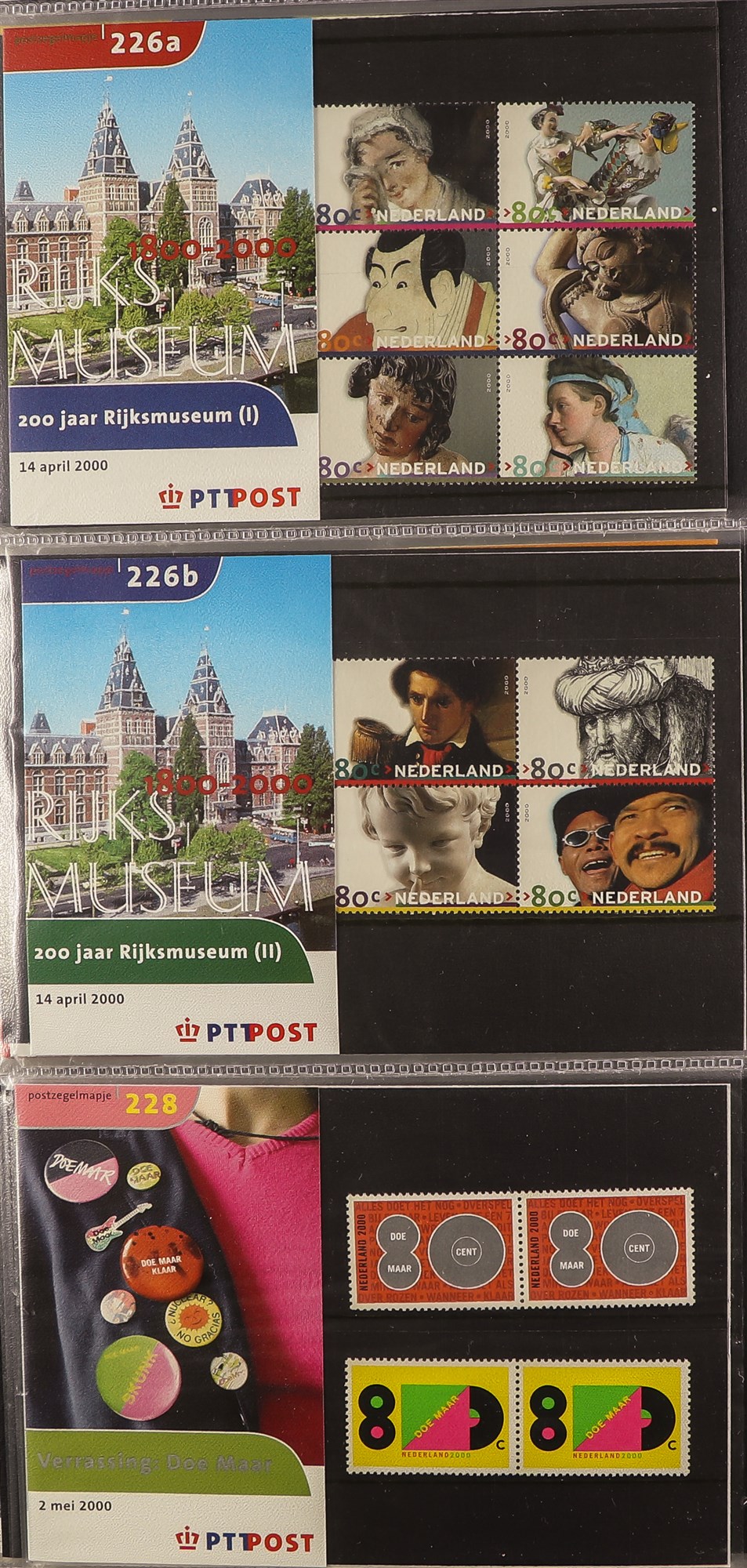 NETHERLANDS 1960's-2000's NEVER HINGED MINT ISSUES with PTT new issue stamp folders, presentation - Image 10 of 13