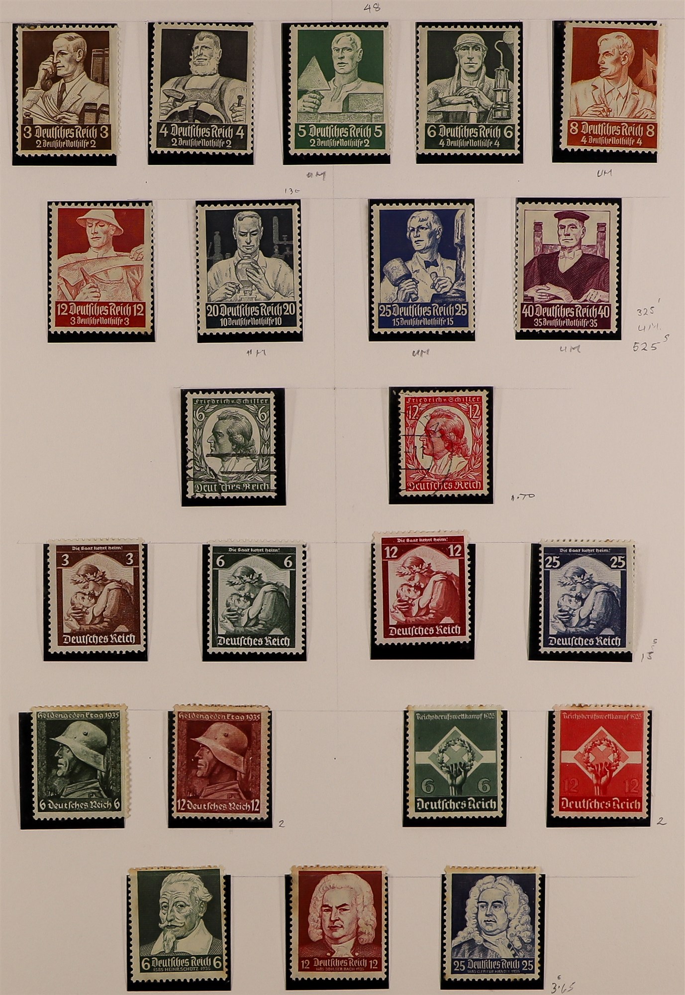 GERMANY 1922-59 COLLECTION of mint (much is never hinged) and used in an album, incl. 1926-31 Air - Image 13 of 38