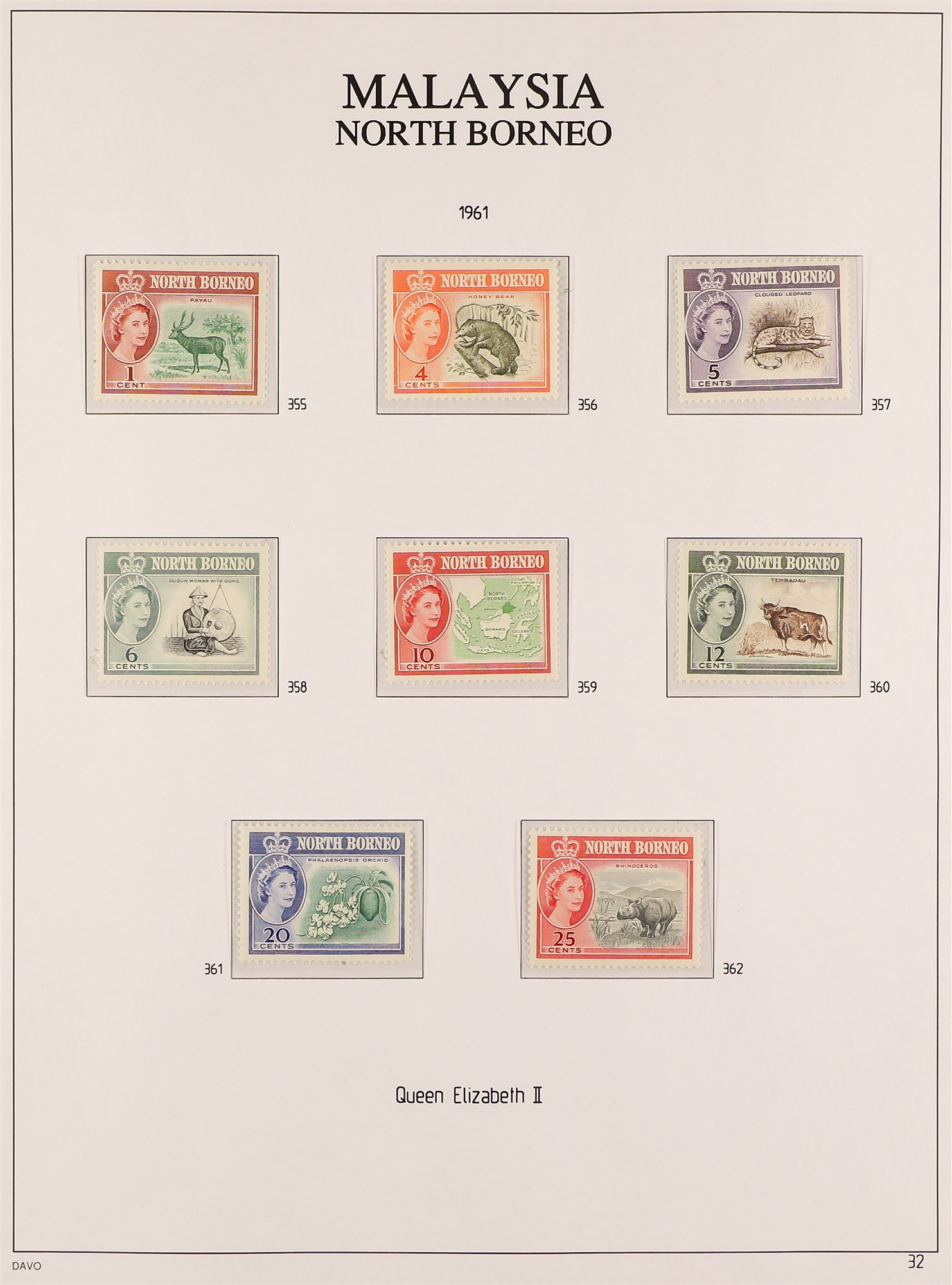 NORTH BORNEO 1953-63 COMPLETE NEVER HINGED MINT COLLECTION incl. 1954-59 & 1961 Pictorials sets etc. - Image 3 of 4