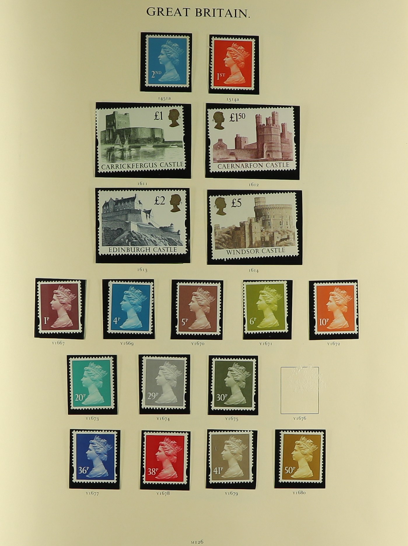 GREAT BRITAIN QV-1996 COLLECTION IN FOUR WINDSOR ALBUMS fairly sparse pre war, the main value in QE2