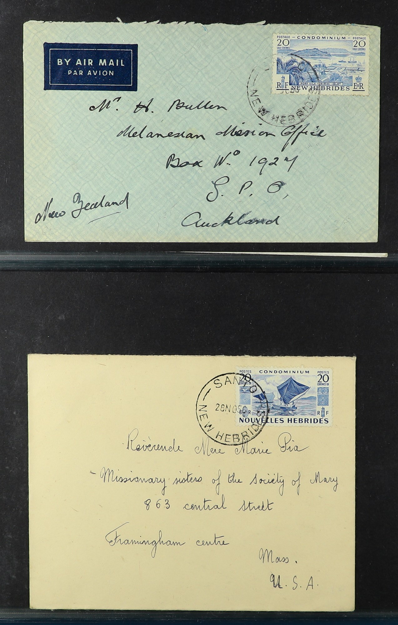 NEW HEBRIDES ENGLISH 1953-69 covers collection, with commercial & philatelic covers, registered - Image 5 of 15