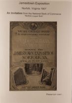 COLLECTIONS & ACCUMULATIONS UNITED STATES EXHIBITIONS - 1907 JAMESTOWN EXPOSITION incl. National