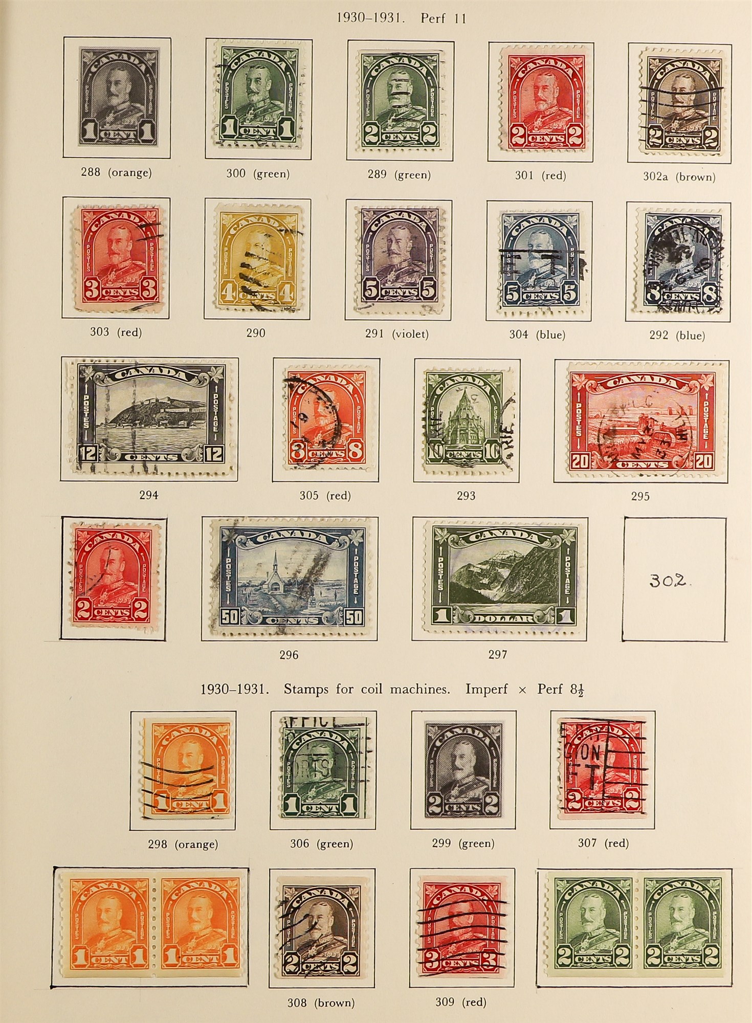 CANADA 1859-1971 COLLECTION of mint and used in an album, incl. 1868-90 3c, 6c, 12½c & 15c Large - Image 5 of 10