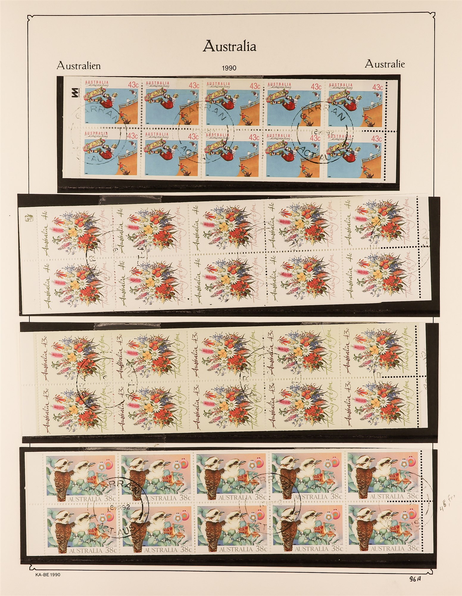 AUSTRALIA 1953-90 COMPLETE USED COLLECTION in a KA-BE album with paper & perforation types, booklets - Image 26 of 29