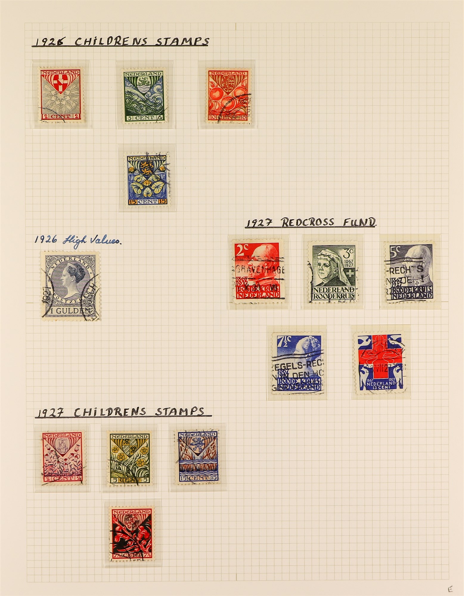 NETHERLANDS 1891-1966 USED COLLECTION in an album, incl. 1891 Wilhelmina to 1g violet & 1894 to 1g - Image 5 of 12