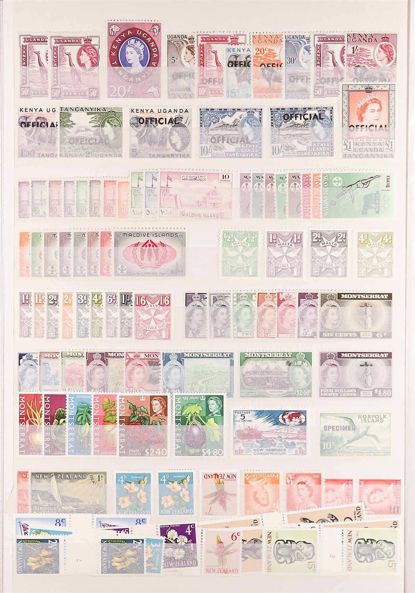 COLLECTIONS & ACCUMULATIONS COMMONWEALTH - QEII NEVER HINGED OR FINE MINT COLLECTION incl. Aden - Image 6 of 11