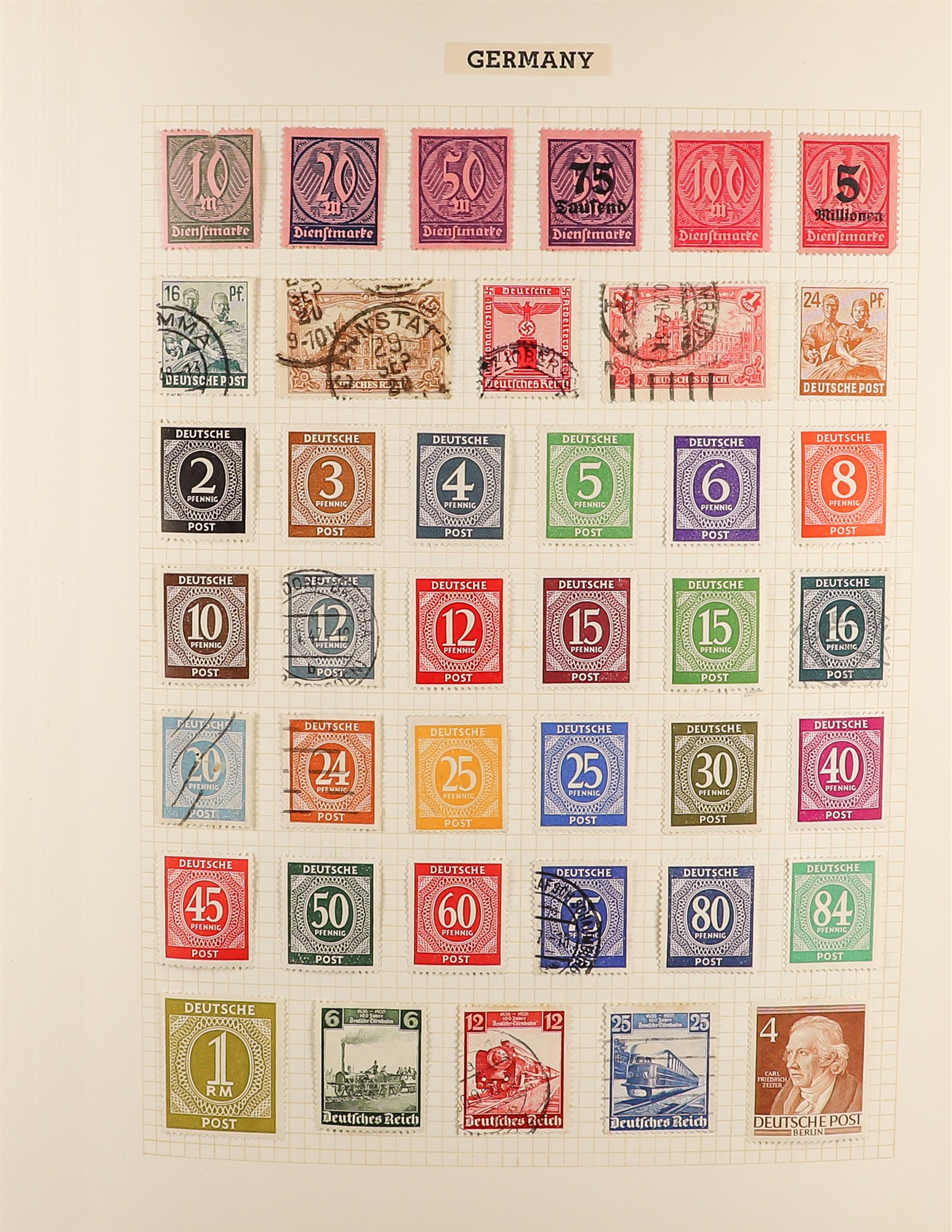 COLLECTIONS & ACCUMULATIONS WORLD "G" COUNTRIES IN AN ALBUM with mint and used incl. Germany incl. - Image 3 of 18