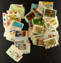 COLLECTIONS & ACCUMULATIONS WORLD IN THREE BOXES with lots of country sorted packets, a bundle of