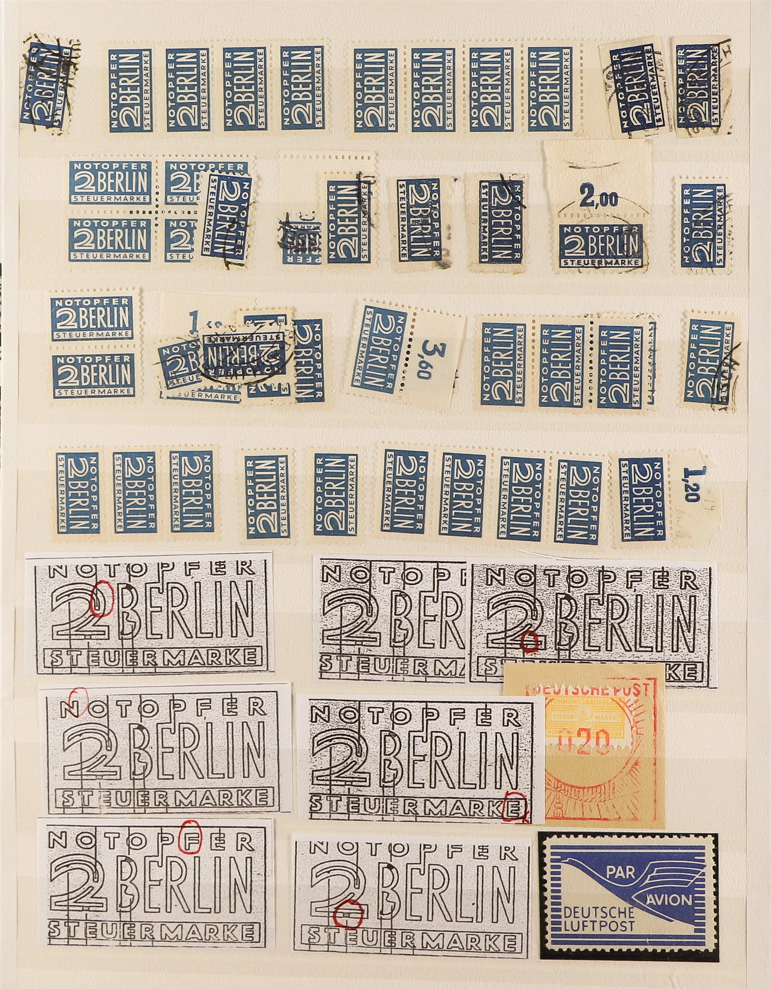 GERMAN ALLIED ZONES BRITISH & AMERICAN ZONE 1945-50 very fine used collection (plus some mint or - Image 19 of 27