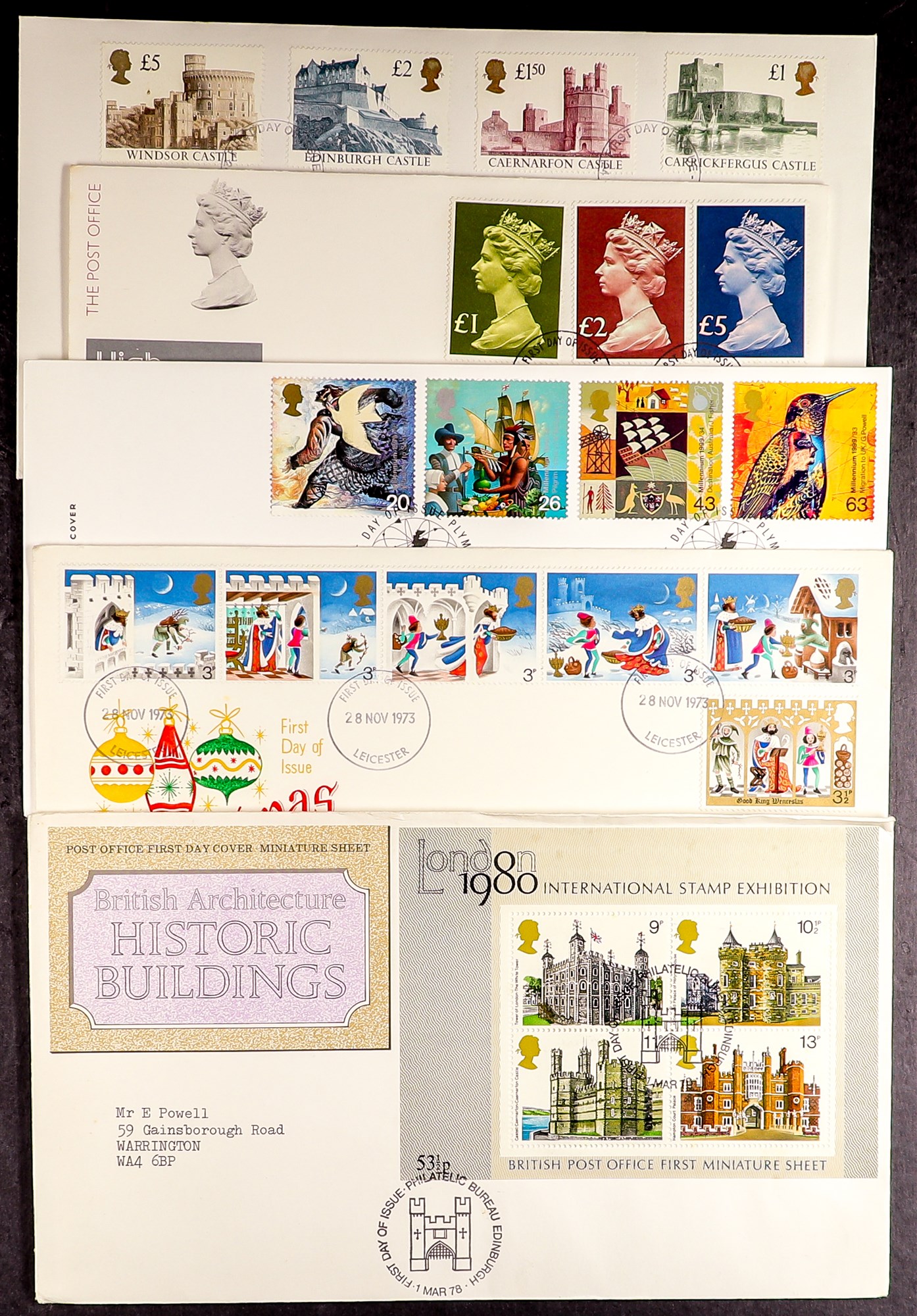 GB.FIRST DAY COVERS 1971 - 1999 loose assortment in box. Unchecked in any detail. Good mix ( - Image 2 of 4