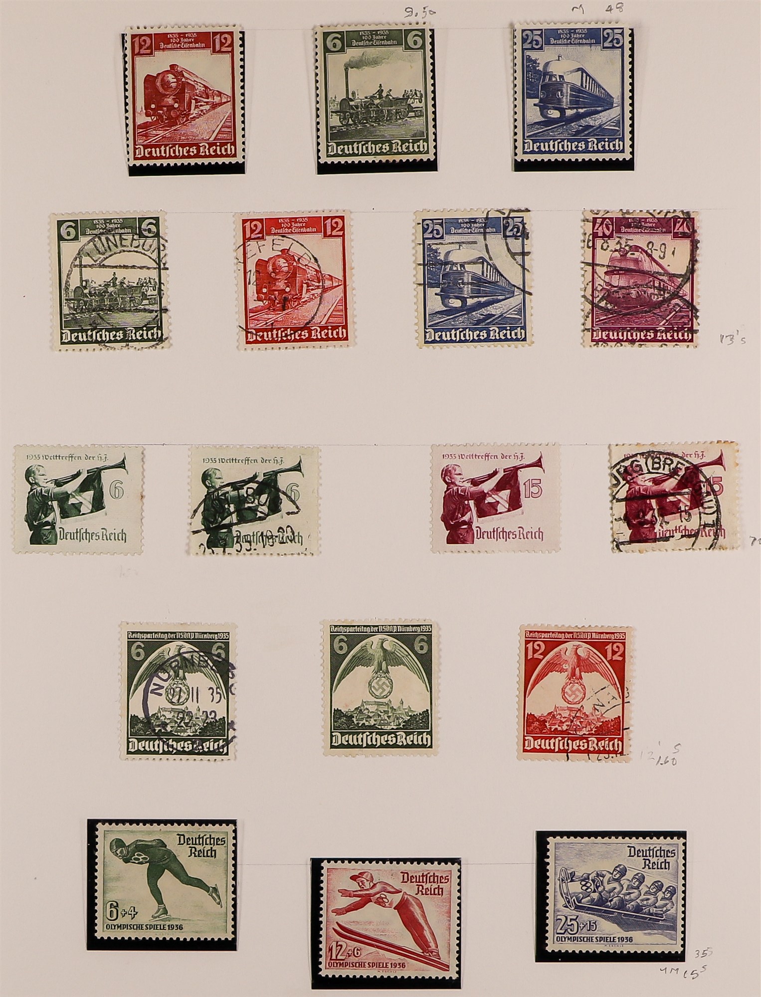 GERMANY 1922-59 COLLECTION of mint (much is never hinged) and used in an album, incl. 1926-31 Air - Image 12 of 38