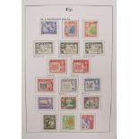 FIJI 1938-55 complete set, SG 249/66b, plus all listed additional perfs, good to fine used. S.T.