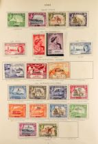 COLLECTIONS & ACCUMULATIONS COMMONWEALTH KGVI "CROWN" ALBUM with a mainly mint collection, incl.