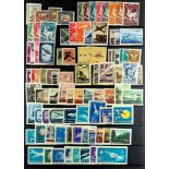 BULGARIA 1927-64 AIR POST STAMPS mint, with much never hinged range. (100+ stamps)