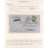 GB.QUEEN VICTORIA 1866 UNDERPAID MAIL TO ARGENTINA (March) entire letter from Liverpool to the
