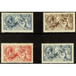 GB.GEORGE V 1918-19 B.W. Seahorse set, mint, the 10s with a toned perf. Also a DLR 10s with