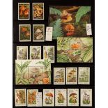 TOPICALS FUNGI BARBUDA 1986-99 never hinged mint collection of sets & miniature sheets, all