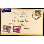 SAMOA 1949 (September) an inward envelope from Australia to Apia, marked "Tax 1/6", and bearing